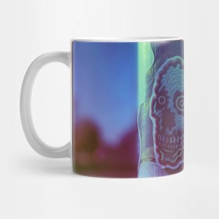 Psychedelic Skull Sticker Mug